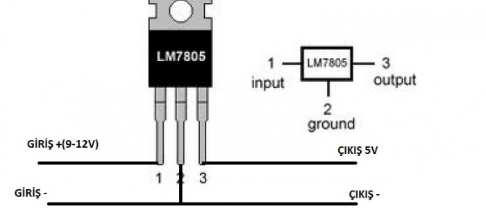 LM7805 Voltaj Regülatörü Kullanımı